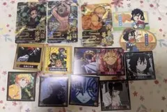 鬼滅の刃 ステンドグラス風カード＆ステッカー他セット
