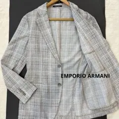 J3551 美品 アルマーニコレッツォーニ コットンサマージャケット 水色