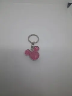 ミッキーマウス キーホルダー ピンク