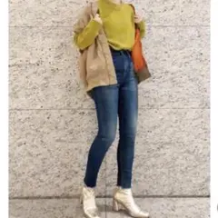 Ungrid ハイウエストフレイドヘムストスリ