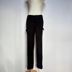 COMME CA ISM カーゴパンツ　スラックス（L）黒　裏地◯ シンプル