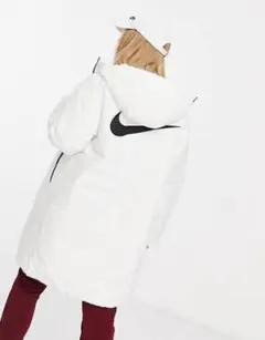 M 新品 ナイキ 中綿コート ベンチコート ロング 中綿ジャケット 白