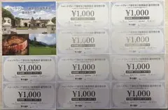 ベルーナグループ運営（提携）施設 優待割引券　10000円分のサムネイル