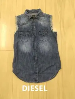 DIESELデニムベストダメージ加工