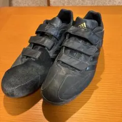 アディダス　野球　スパイク　黒　２６センチ マジックテープ　Ｐ皮付き