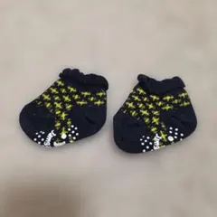 Jamgarden ベビー靴下 黒と黄色のパターン