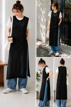 新品タグ付き✨️ ANAP ロングニットベスト 春夏秋