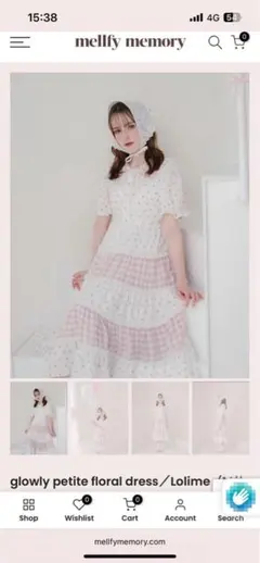 Lolime ロリミィ　floral dress ワンピース