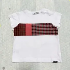 2026年最新】familiar デザイン：チェック ベビー用Tシャツ