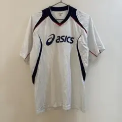 K882 アシックス 半袖スポーツウェアTシャツ ホワイト メンズ L