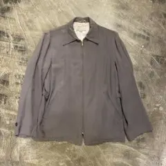 50’s ギャバ　WEATHERCREST パープル ジップアップジャケット 50's ギャバ WEATHERCREST パープル ジップアップジャケット
