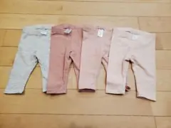 H&M ベビーレギンス 4枚セット 2-4M
