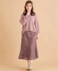 美品Ferouxフェルゥ【ピンク】レーススカート