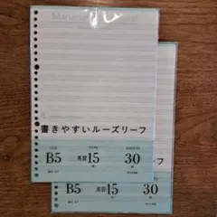 マルマン 書きやすいルーズリーフ B5 英習15段41枚のサムネイル