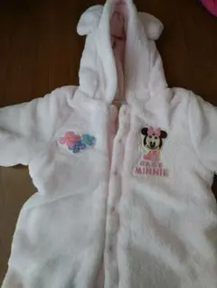 ミニーちゃん　おくるみ　50～70もこもこロンパース