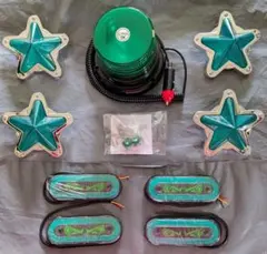 12〜24V対応LEDホワイトパトランプ 星マーカー フワフワサイコロ 