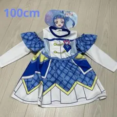新品キュアウインク　キミとアイドルプリキュア　なりきり　長袖　ワンピース　100