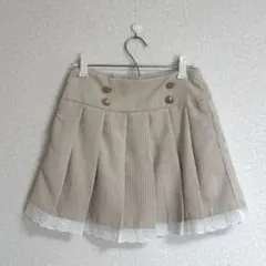 【即発送】コーデュロイプリーツミニスカート