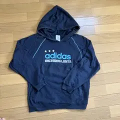 adidas フード付きトレーナー 150㎝紺
