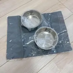 犬用ステンレス食器2個セット