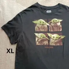 【STAR WARS】 半袖Tシャツ XL 黒 マンダロリアン