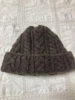 HIGHLAND2000 ニットキャップ ダークブラウン 毛100% イギリス製