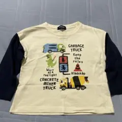 Klädskap トラックと恐竜のTシャツ 100cm