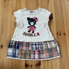 DOUBLE.B 半袖ワンピース 100cm