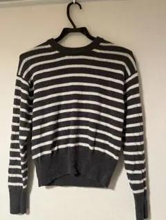 無印　洗えるウールミドルゲージクルーネックセーター