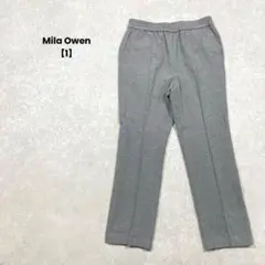 Mila Owen/センタープレスパンツ/1/グレー/ウール混/綺麗め