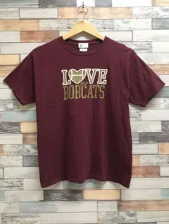 半袖Tシャツ　XL(キッズ150cm相当）　えんじ色