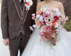 ブーケ&ブートニアセット アーティフィシャルフラワー　ウエディング