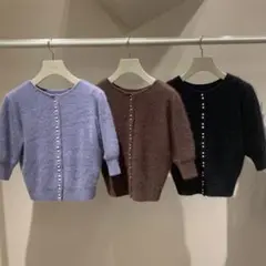 美品【Snidel】2wayパールボタンカーディガン