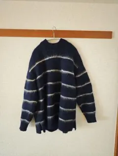 COMME des GARCONS HOMME モヘアボーダーニット Sのサムネイル