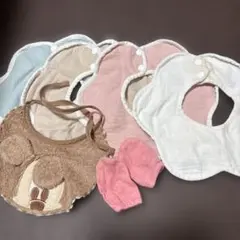 スタイ・よだれかけ ミトン　6点セット