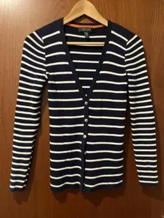 LAUREN RALPH LAUREN ストライプ　カーディガン P/XS/TP