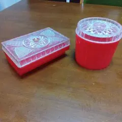 美品 メロン型 小物入れ ポップ プラスチック キャンディポット 昭和