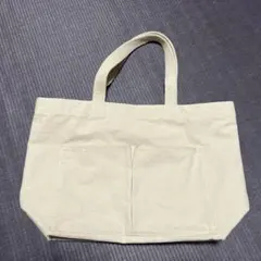 無印良品 インド綿横型マイトートバッグ キャンバス地 トートバッグ アイボリー