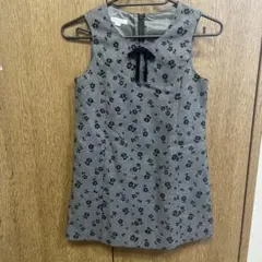 a.v.vグレー 花柄 フォーマルワンピース