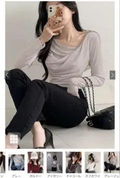 24時間以内発送！GRL 《dk1261》3way ドレープカシュクールトップス