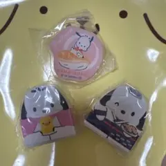 ポチャッコ はま寿司 消しゴム 2個　クリップ1個　3点セット