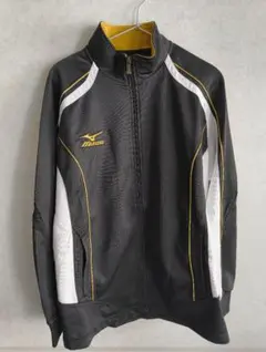 【極美品】ミズノプロ ジャージ上 ブラック×ゴールド XLサイズ相当