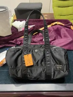 未使用品ポーター　タンカー　ミニボストン　トートバッグ　ダッフル　黒　S超美品