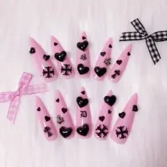 ♥現品♥ 量産型 地雷系 ネイルチップ