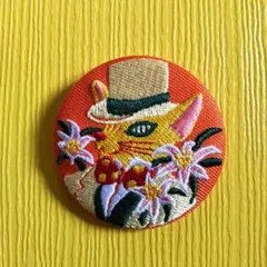 スタジオジブリ 刺繍缶バッジ 猫の恩返し バロン