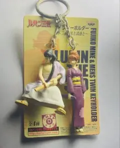 【未使用品】ルパン三世 ツインキーホルダー 不二子と男と誘惑と