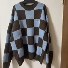 美品！W.W.G チェック柄ニットセーター 長袖