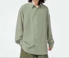 シアーオーバーサイズシャツ(長袖)