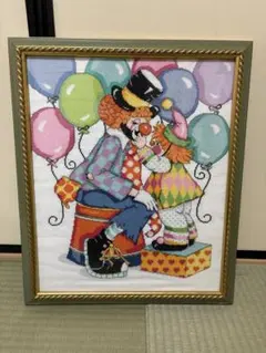 ピエロの絵画、作者名読めず？ ピエロの絵画、作者名読めず？ ピエロの絵画、作者名読めず？