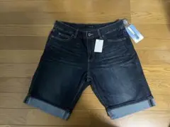 レディース デニム 濃紺 股下25cm